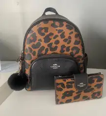 Medium Backpack And Matching Wallet Set