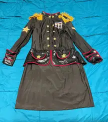Womens music legs plus size military general costume 1X/2X