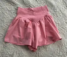 Offline by Aerie pink cross waist flowy athletic shorts size xs