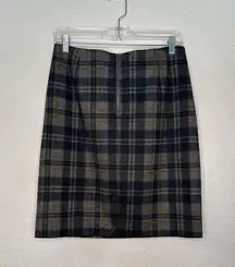 CAbi Step Out Stretch Plaid Career Midi Pencil Skirt Sz 6 NWT Work Classic