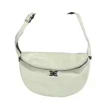 👜 Sam Edelman White Crescent Shoulder Bag | Faux Leather | Send Offer!
