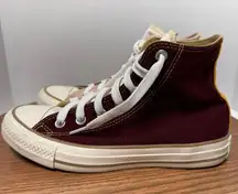 Converse Women Chuck Taylor All Star Split Colored Pink/Burgundy Hightop Sneaker