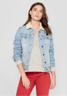 Universal Thread Denim Jacket with Sherpa Lining