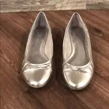 Ann Taylor LOFT Silver Flats