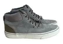 Vans Era Hi Top 3M Grey Pig Suede Skateboarding Shoes Men 7.5 Women 9 Leather