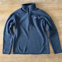 Patagonia Navy Quarter Zip Pull Over Sweater