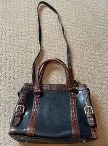 Brahmin  Black & Brown Leather Handbag