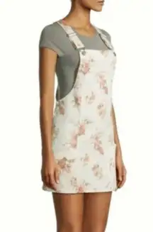 Juniors Dresses No Boundaries Floral Pinafore Dress