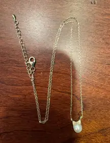 Brand New Gold Cat Pearl Necklace 