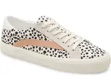 MADEWELL Sidewalk Sneakers Lace-Up Low Top Calf Hair Suede Vintage Linen 10 NWT