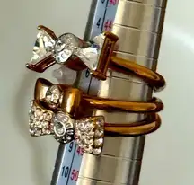Henri Bendel Bow Stack Ring Set – New with Tags, Size 6