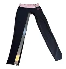 YUKON GEAR Black with Mossy Oak Pink Camo Print Waist Leggings Small Brand new