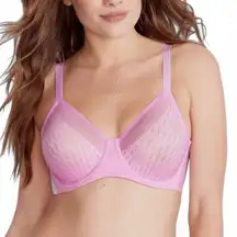 New! $74 Wacoal ELEVATED ALLURE 855336 Underwired Pink Bra 40C NWT