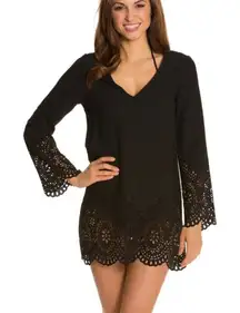 Kenneth Cole REACTION Black Laser Cut Swim…