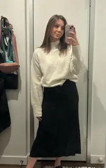 ZARA Satin Midi Skirt