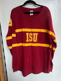 PINK By Victoria’s Secret ISU Long Sleeve Top Woman’s Size Medium Iowa State