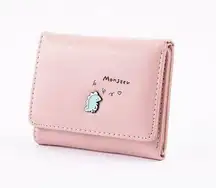 Wallet for Women Snap Closure Trifold Wallet for Girls Credit Card Holder Coin Purse with ID Window