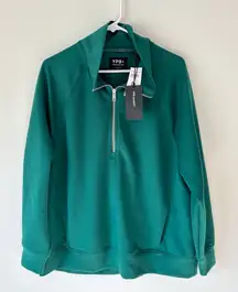 YPB Your Personal Best Neoknit 1/2 Zip Pullover Emerald Green Abercrombie Active