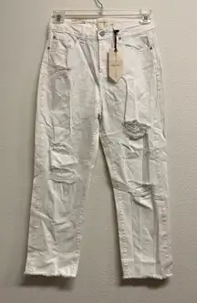Ban.Jara Super High Rise Straight Leg Jeans Size 7/27