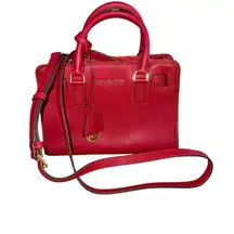 Michael Kors Red Leather Handbag