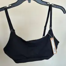 SKIMS Fits Everybody Maternity NURSING SCOOP BRALETTE Size M Onyx black
