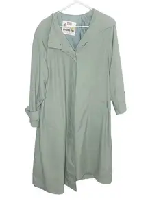 London Fog Vintage  trench coat sea green