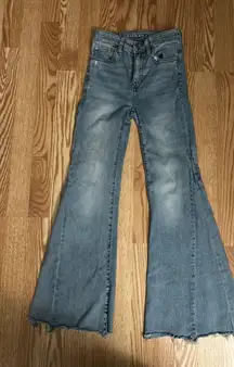 American Eagle Blue Very Stretchy Western Jeans