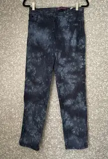 Gloria Vanderbilt Straight Leg Tie-Dye Amanda Jeans - Size 8 Short - Mid Rise
