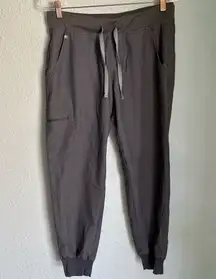 Figs Zamora Jogger Scrub Pants Grey Size Medium Petite