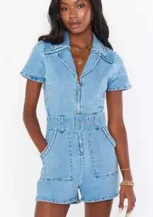 Denim Romper