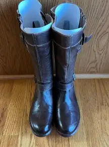 BED STÜ Cobbler Series Rustic‎ Leather Boots Women’s Size 7.5 Mid Calf