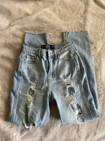 Hollister Light Wash Ripped Jeans