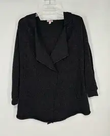 Juicy Couture Cardigan Sweater Hooded Sparkly Glitter Metallic Holiday Cute Sz S