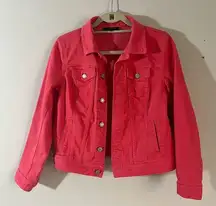 Talbots MP Pink Denim Jacket