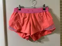 Lululemon  Hotty Hot Shorts Pink/Orange Size 6