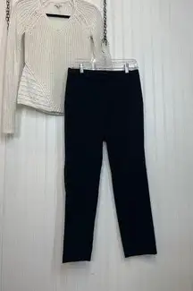 Banana Republic & Calvin Klein V Neck Crochet Trim Sweater & Avery Pants SET XS