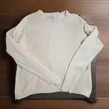 Madewell Sweater Womens Size Small Long Sleeve Sweater Pullover Ivory EUC