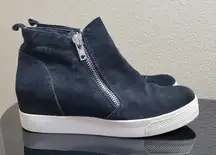 Steve Madden Wedgie Hidden Wedge Suede High Top Sneakers Size 11
