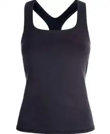 Sweaty Betty Super Sculpt Yoga Tank Black Gray Padded Small