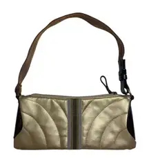 The Limited Women's‎ Metallic Gold Faux Leather Shoulder Purse Baguette