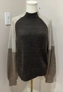 Vigoss Sweater Color‎ Block Brown Medium