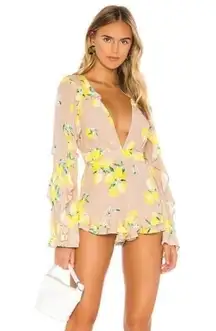 Majorelle Devon Romper in Tan Lemon