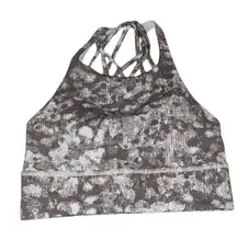 Lululemon high neck free to be wild long line sports bra