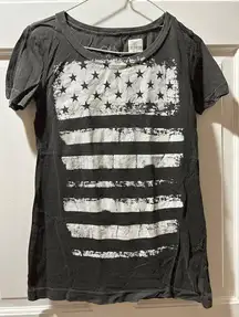 New Chaser dark gray American flag t shirt XS