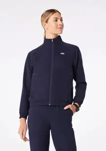 Figs Sydney Scrub Jacket in Navy, Size Medium