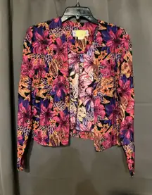 Norton McNaughton Women's Medium‎ Floral Jacket, Lightweight Vintage Jacket
