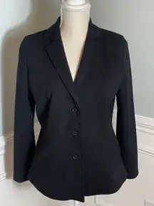 Eileen Fisher Black 3 Button blazer Size small