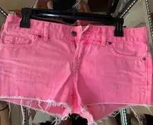 Hot Pink Jean Shorts