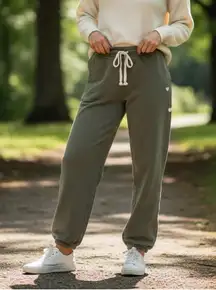 Sundry Lounge Joggers Olive Green Sweatpants Size 2 oversized soft casual