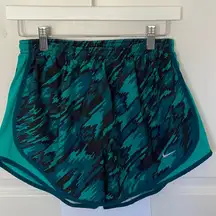 Nike Teal Camo Running Shorts Medium